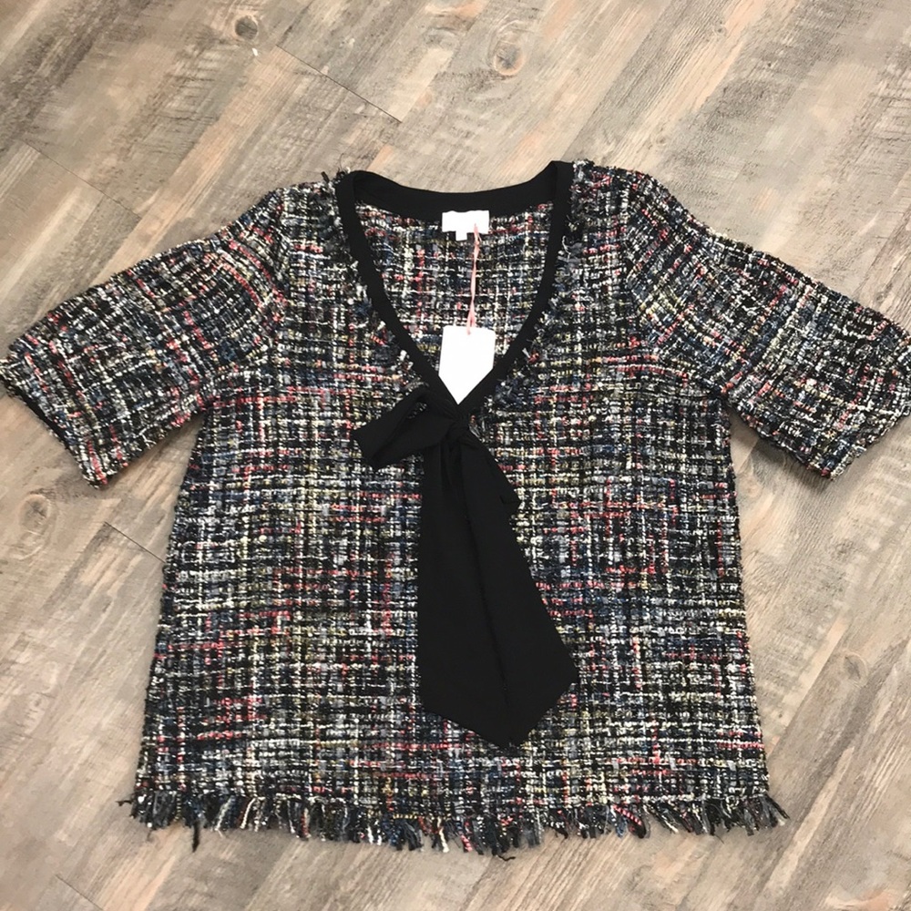 Entro short sleeve shirt with bow